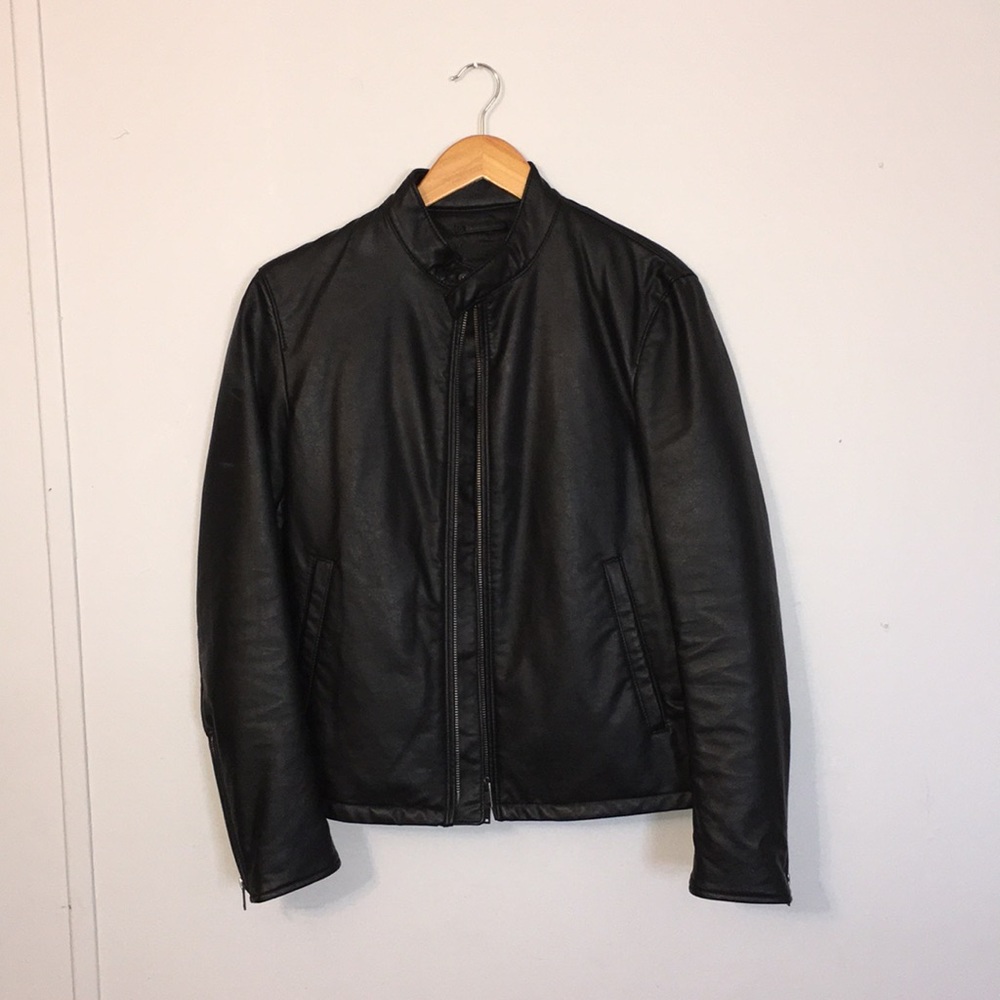 Uniqlo XS Slim Faux Leather Jacket